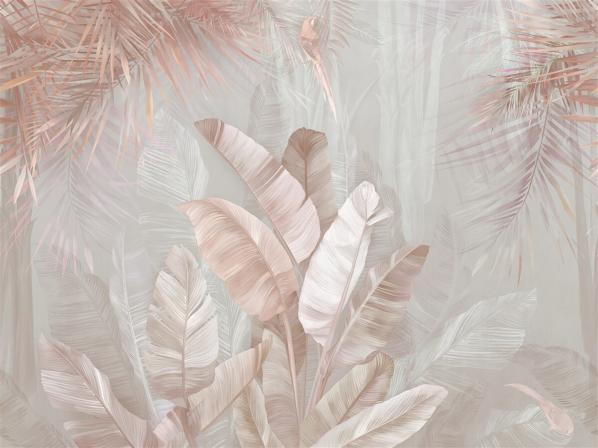 Fotobehang tropische ochtend vol tederheid