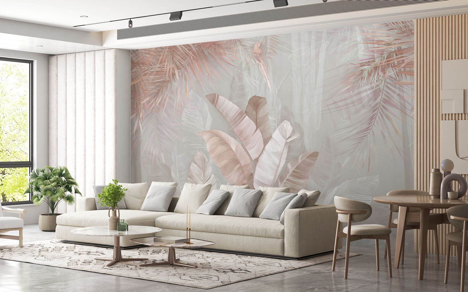 Fotobehang tropische ochtend vol tederheid