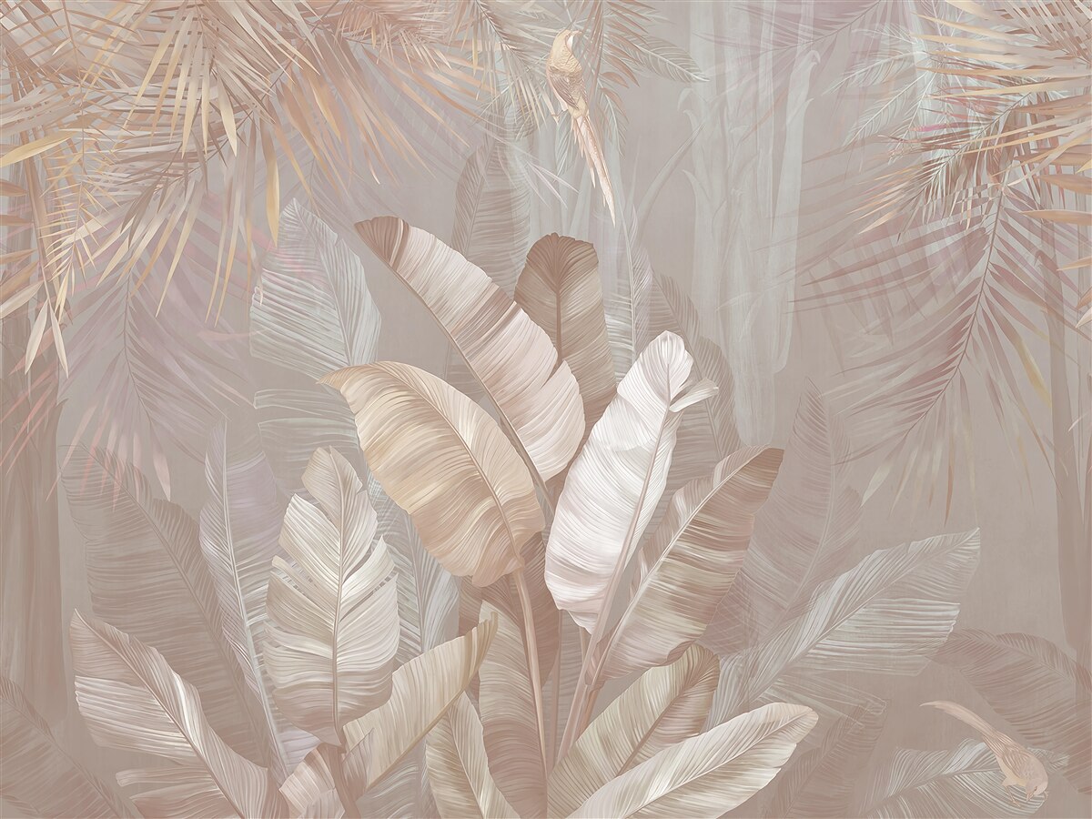 Fotobehang boeket van veelkleurige veren