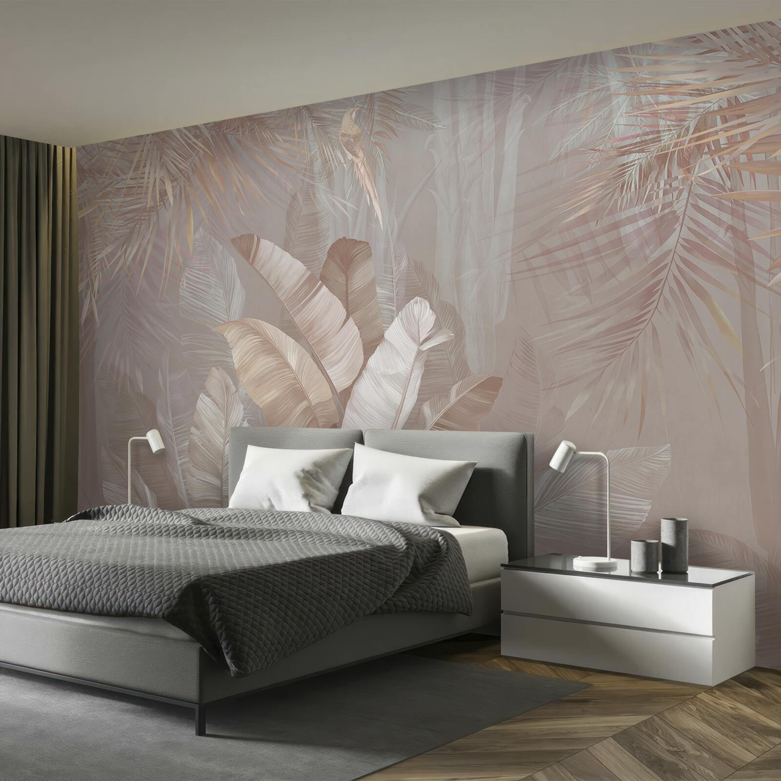 Fotobehang boeket van veelkleurige veren