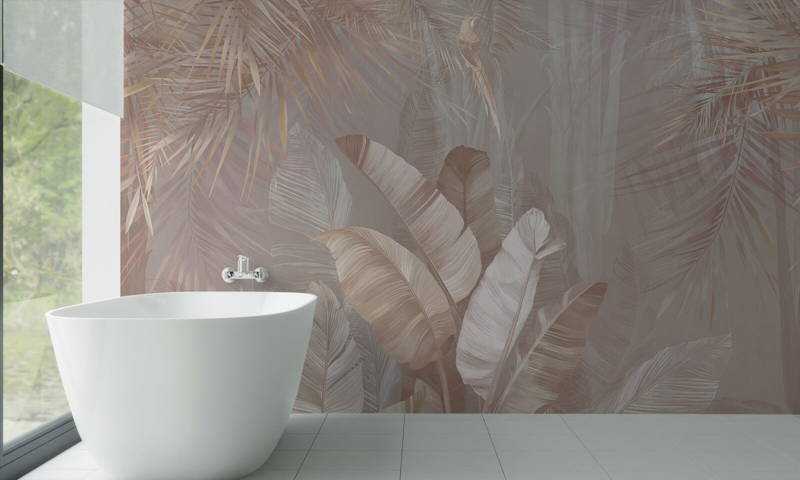 Fotobehang boeket van veelkleurige veren