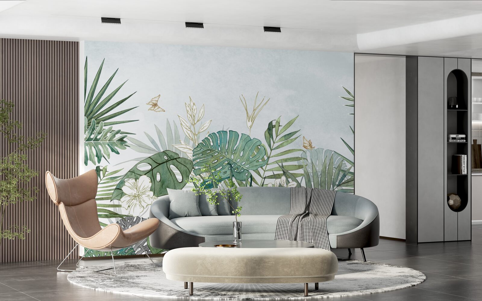 Fotobehang diversiteit van de flora in de tropische regio