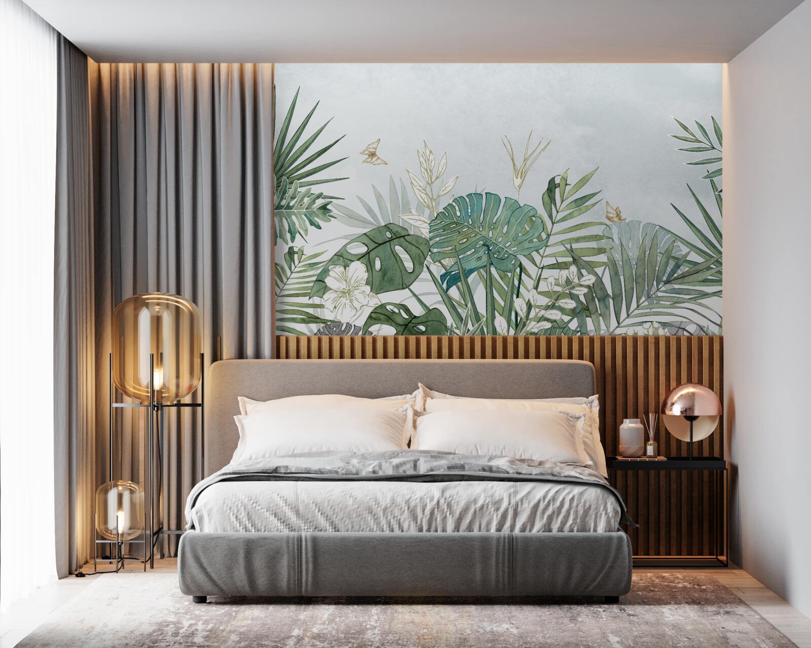 Fotobehang diversiteit van de flora in de tropische regio