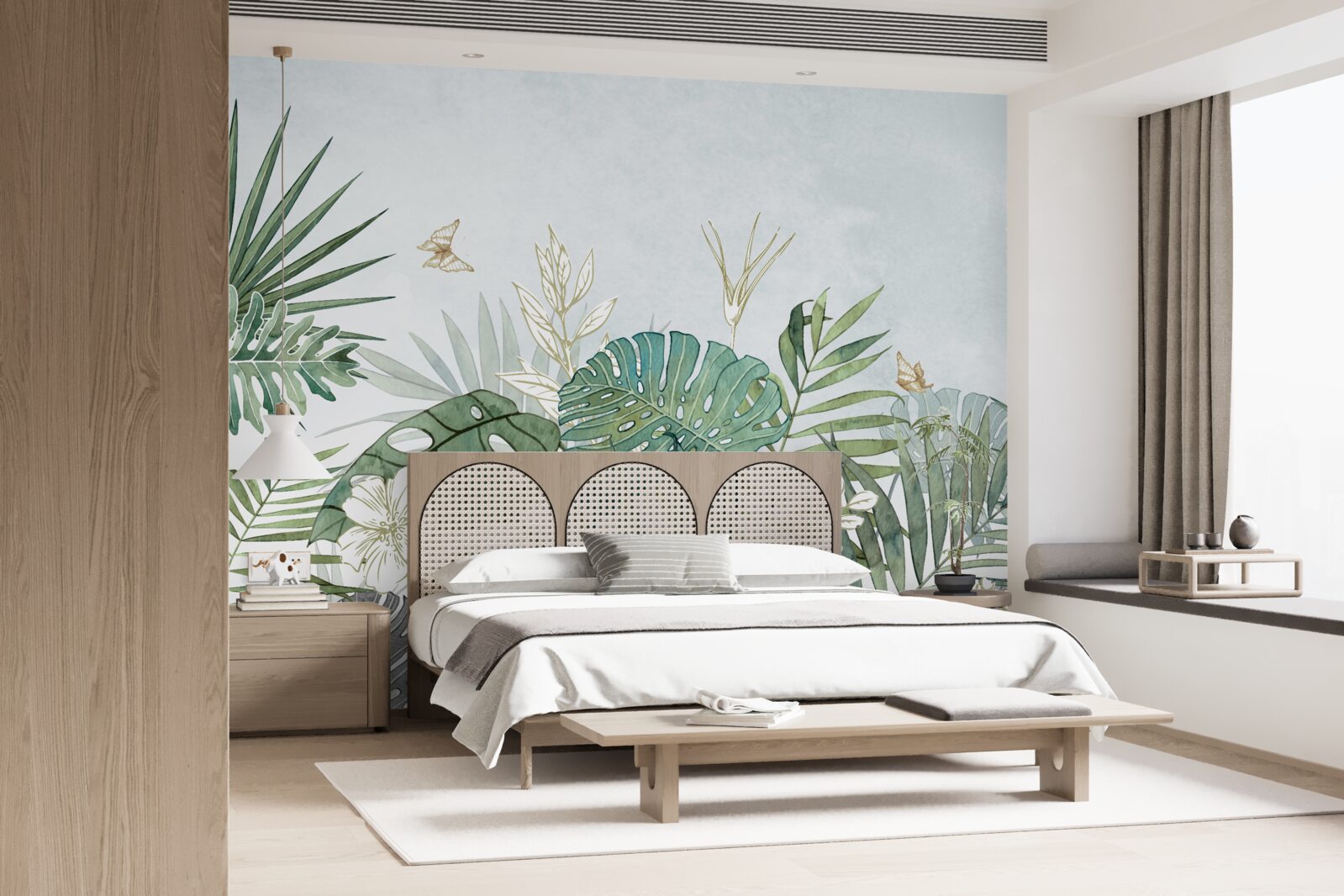 Fotobehang diversiteit van de flora in de tropische regio