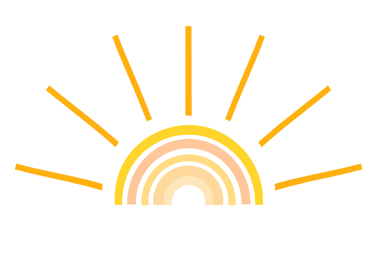 Fotobehang abstract beeld van de zon