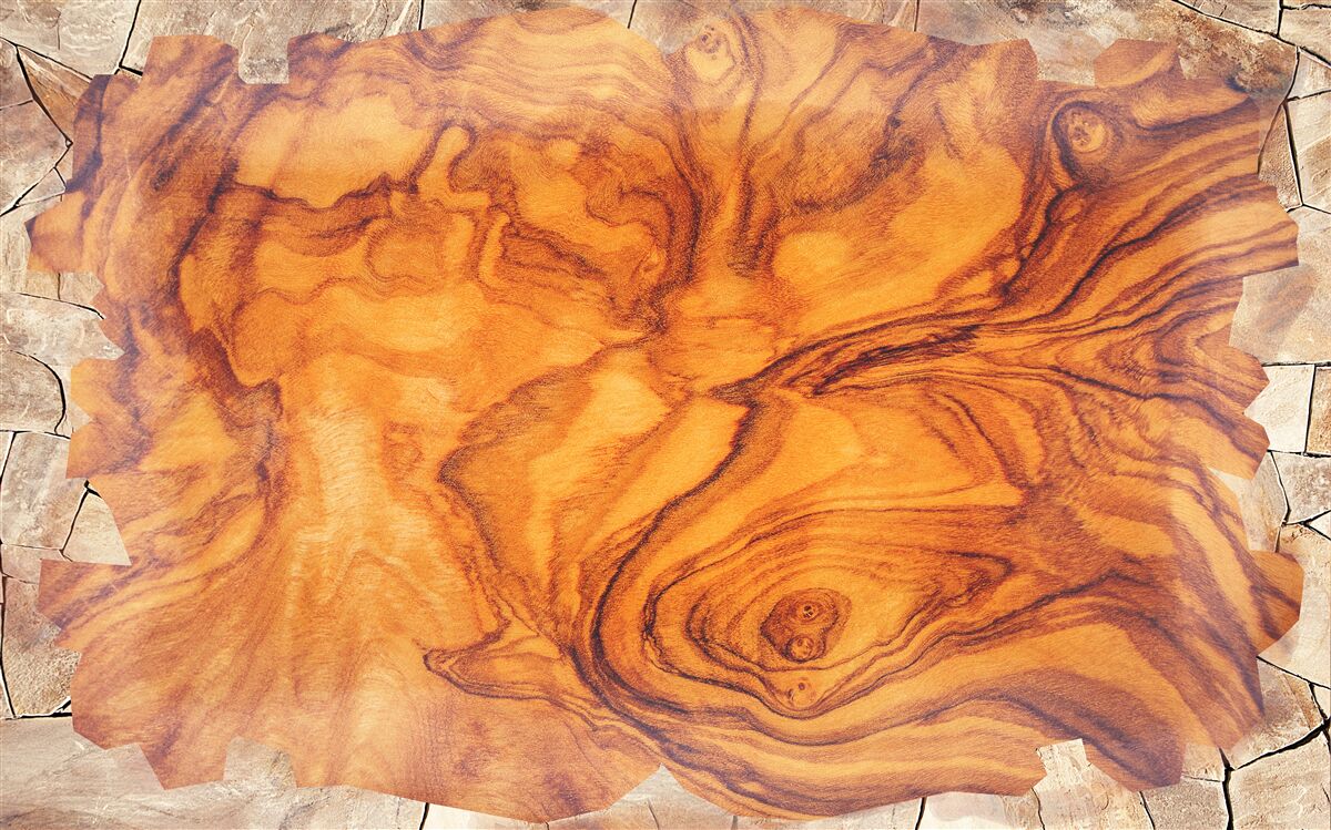 Fotobehang roodbruin hout