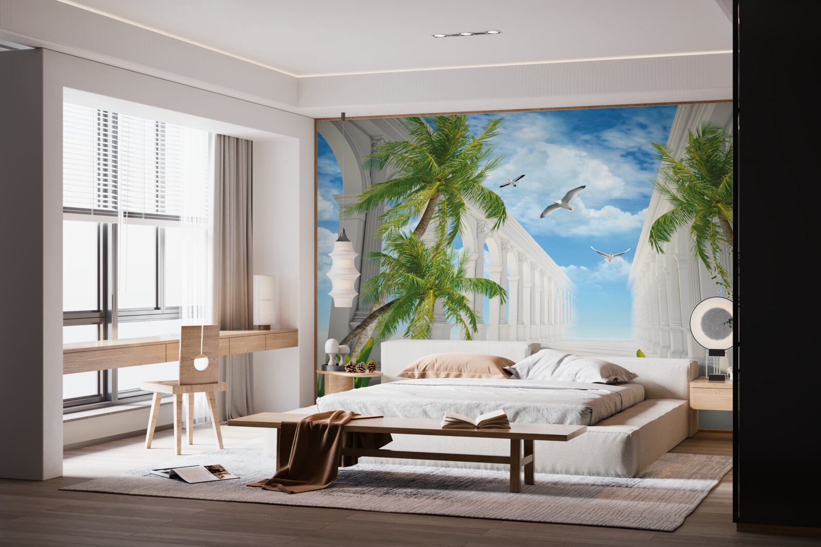 Fotobehang Sneeuwwitte prachtige bogen