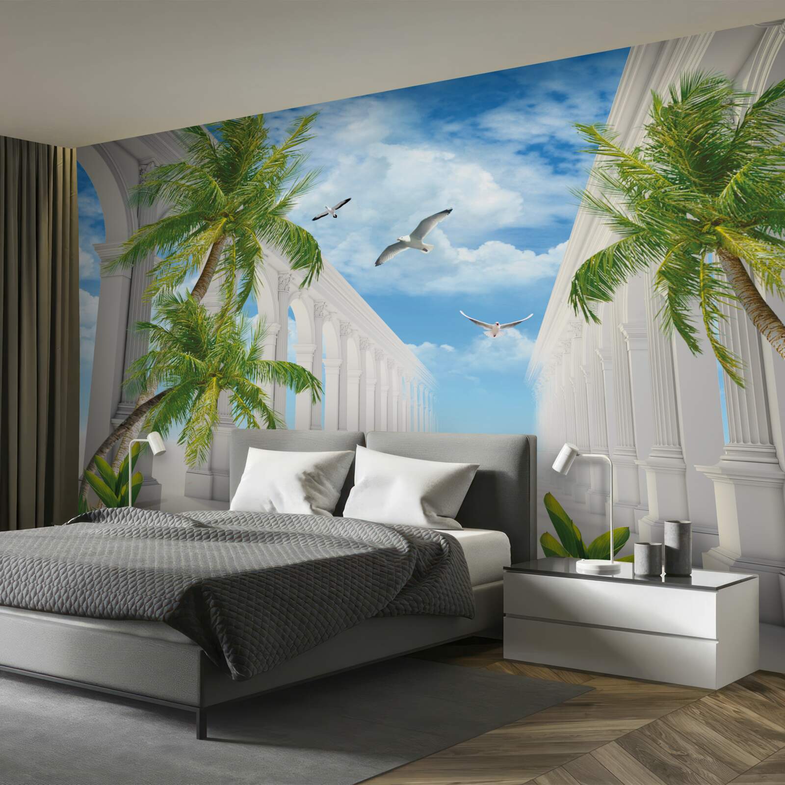 Fotobehang Sneeuwwitte prachtige bogen