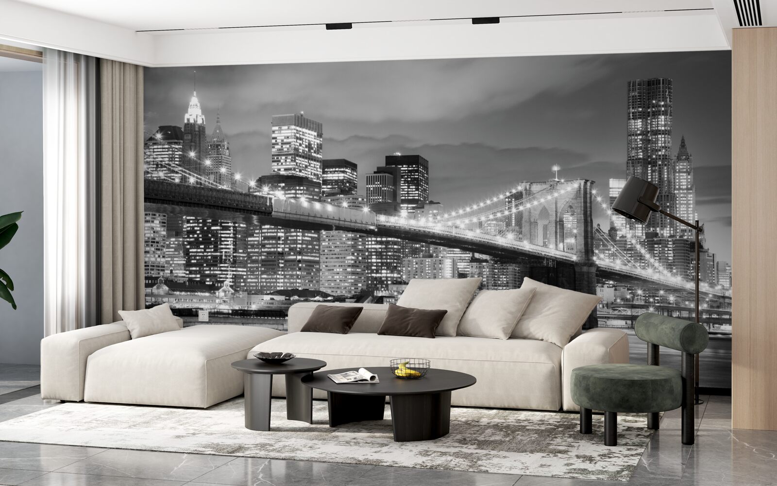 Fotobehang new york in zwart-wit