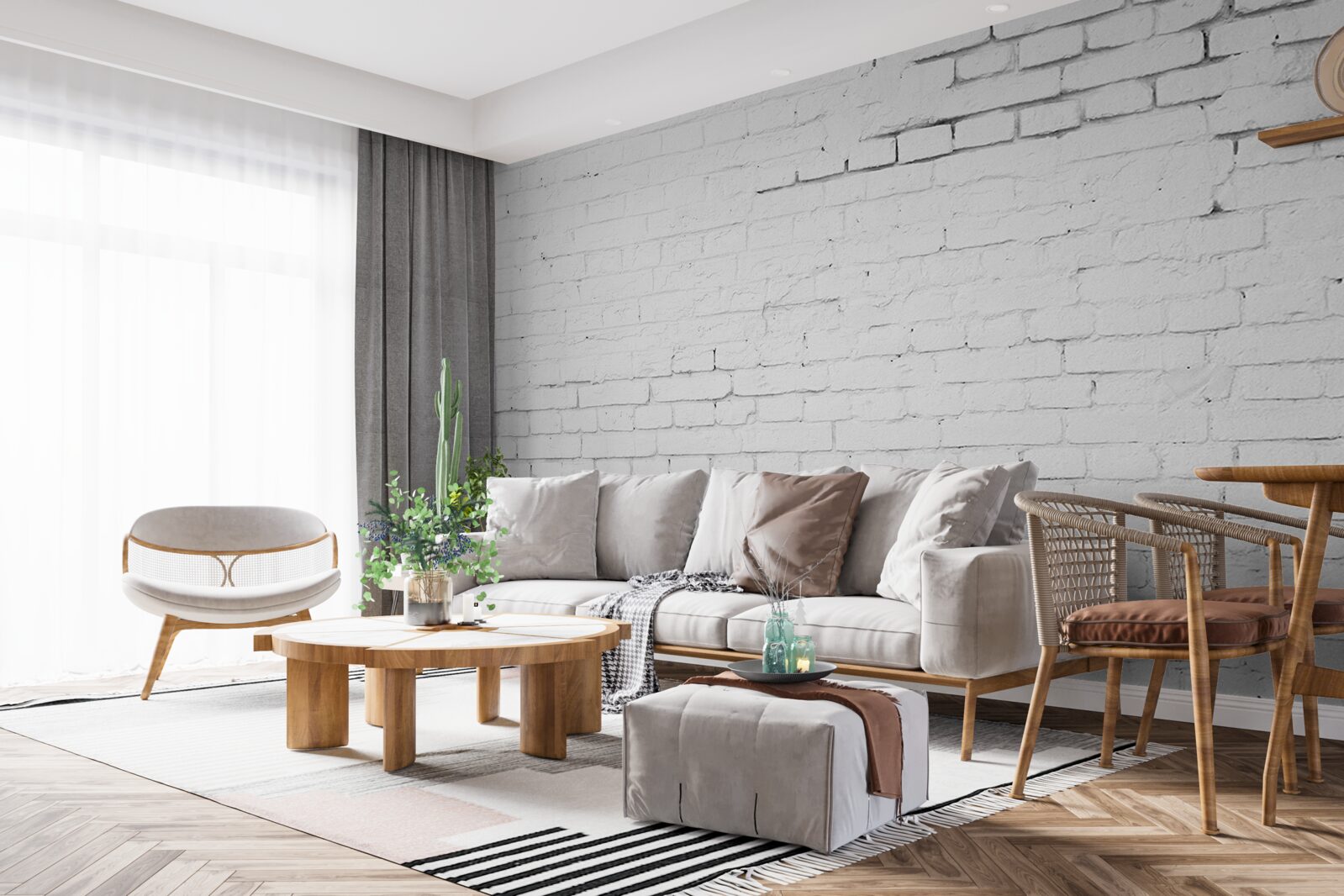 Fotobehang witsteen gevelbekleding structuur