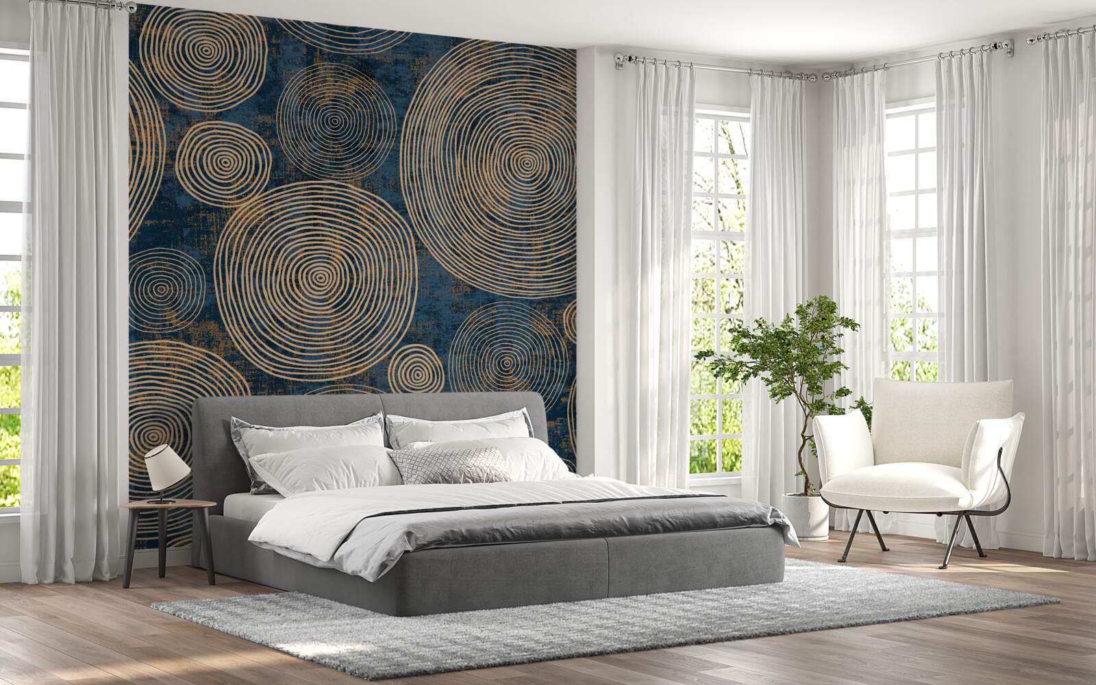 Fotobehang wielen van verschillende grootte, fascinerend om naar te kijken