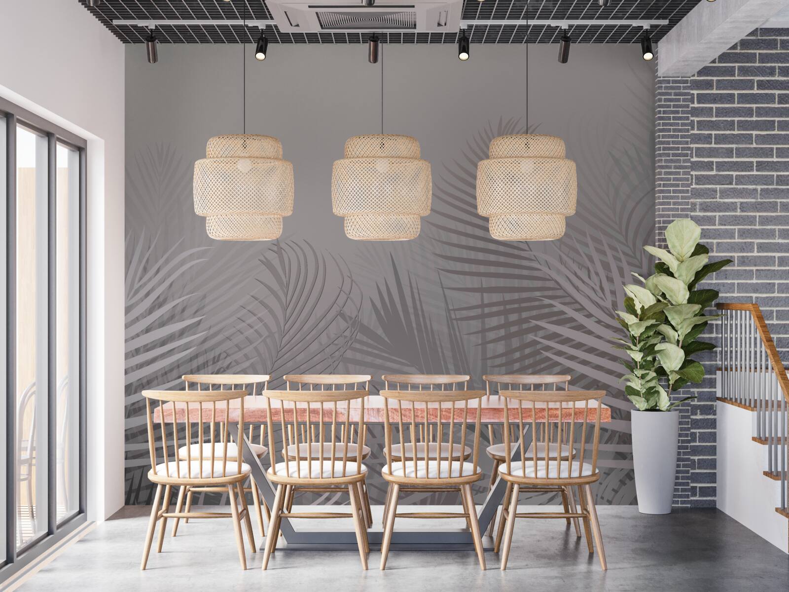 Fotobehang de tijd van de rokerige dageraad in het regenwoud