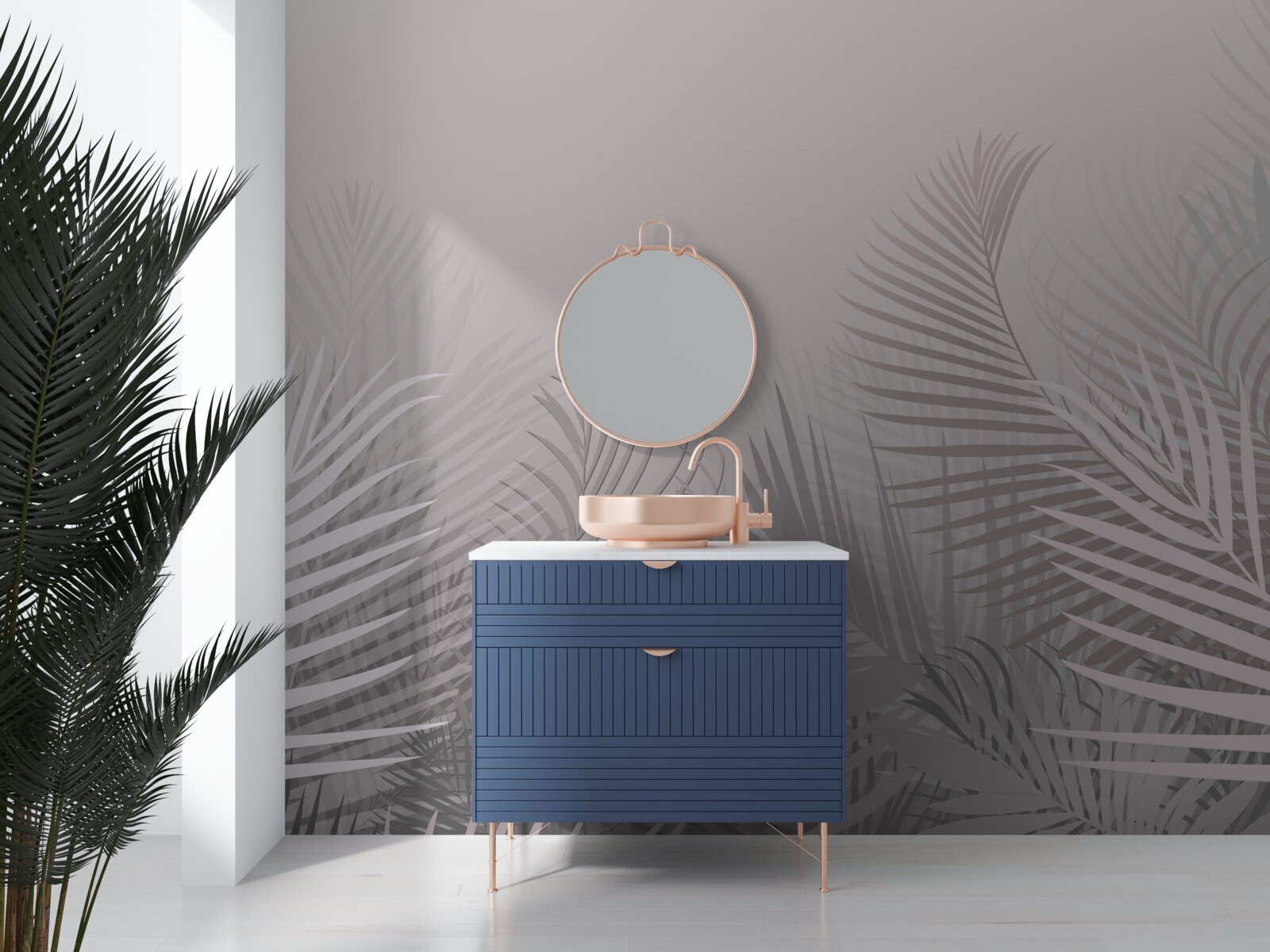 Fotobehang de tijd van de rokerige dageraad in het regenwoud