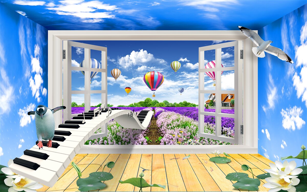 Fotobehang magisch venster van melodie