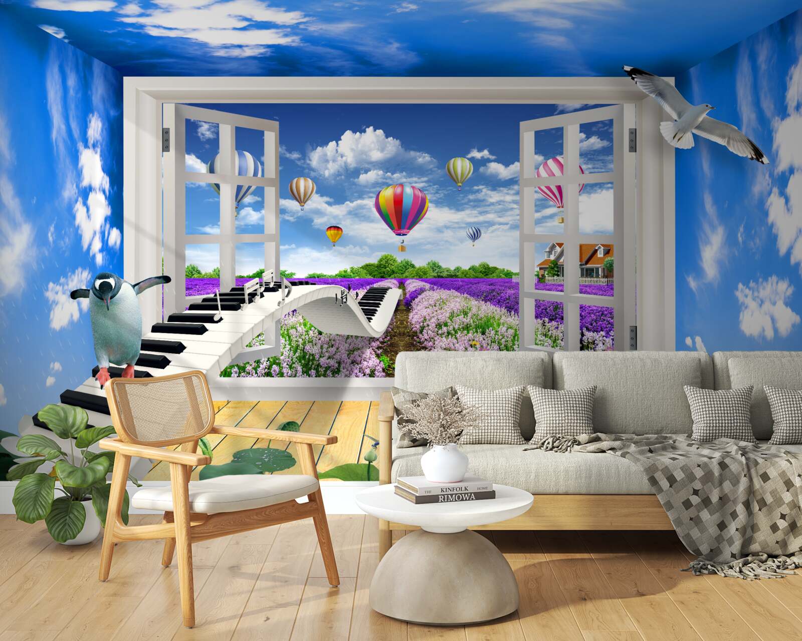 Fotobehang magisch venster van melodie