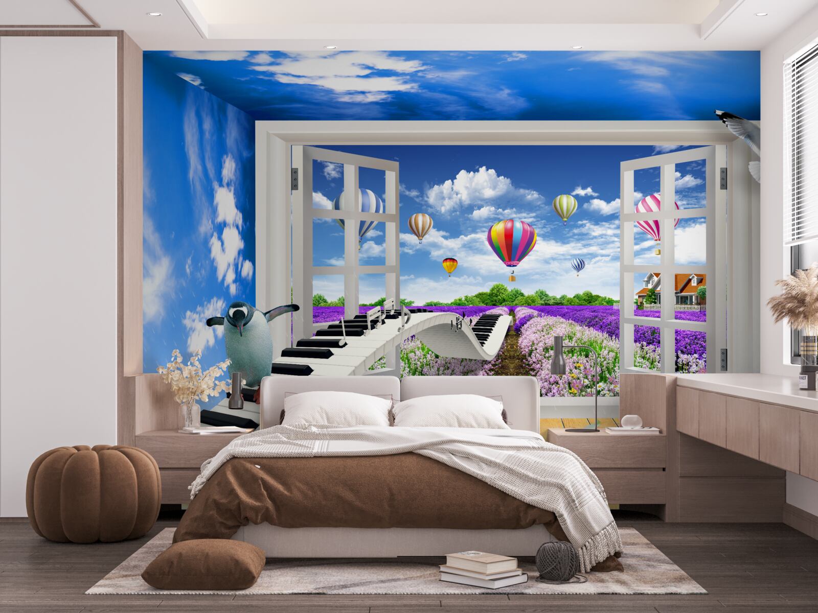 Fotobehang magisch venster van melodie