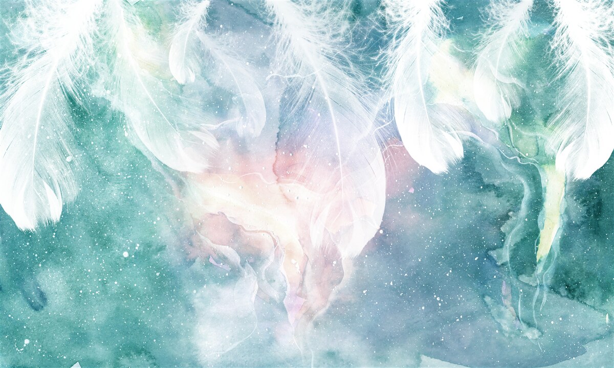 Fotobehang achtergrond met ruimteveren