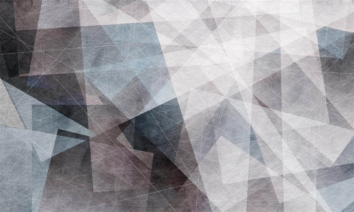 Fotobehang abstract bevat grijze driehoeken