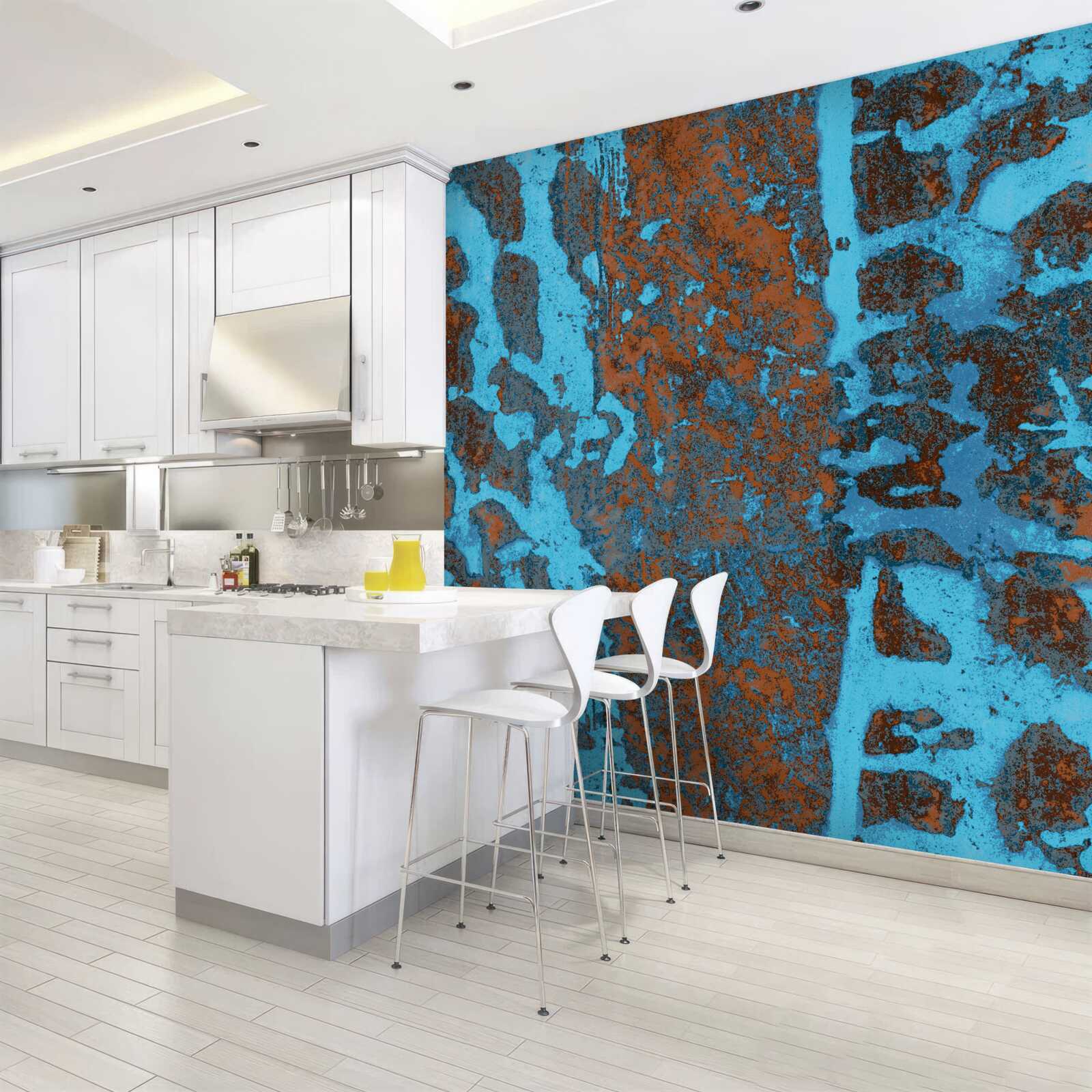 Fotobehang oude metalen achtergrond