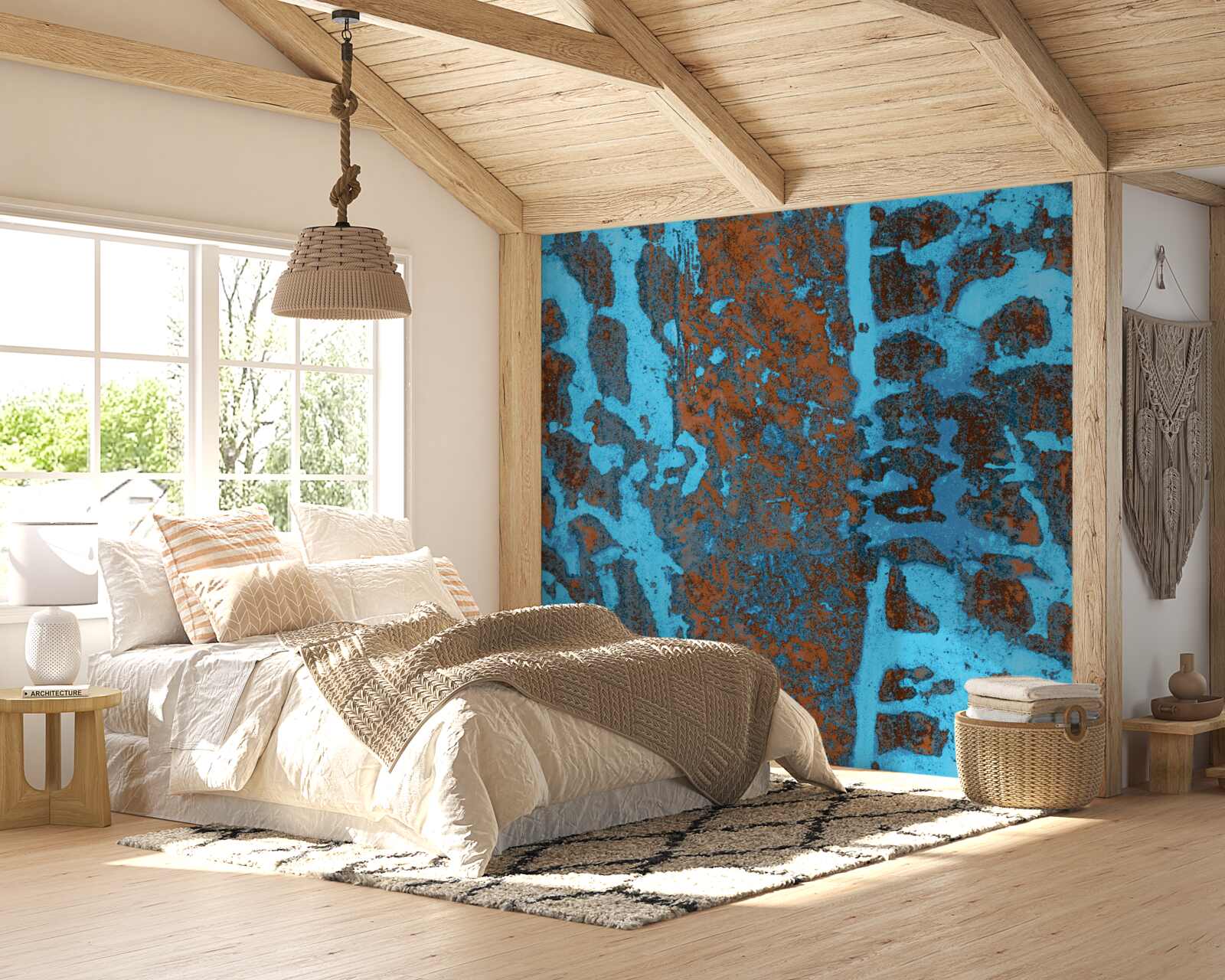 Fotobehang oude metalen achtergrond