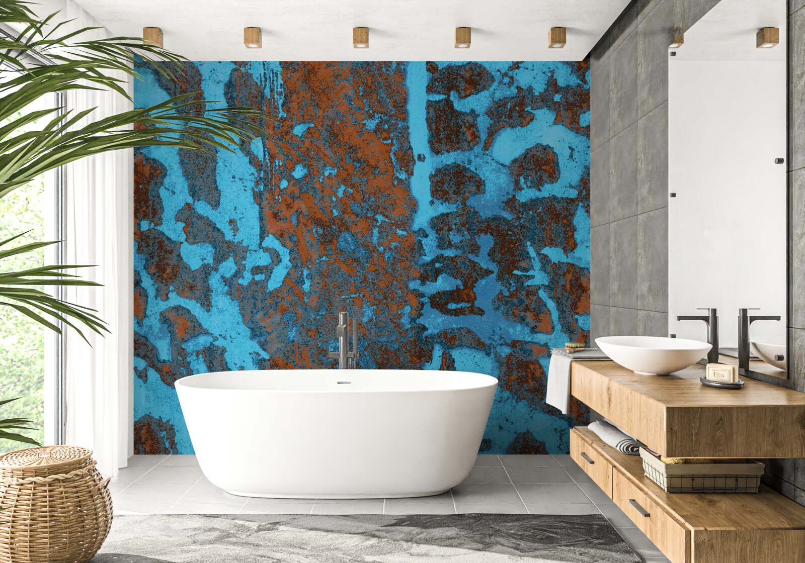 Fotobehang oude metalen achtergrond