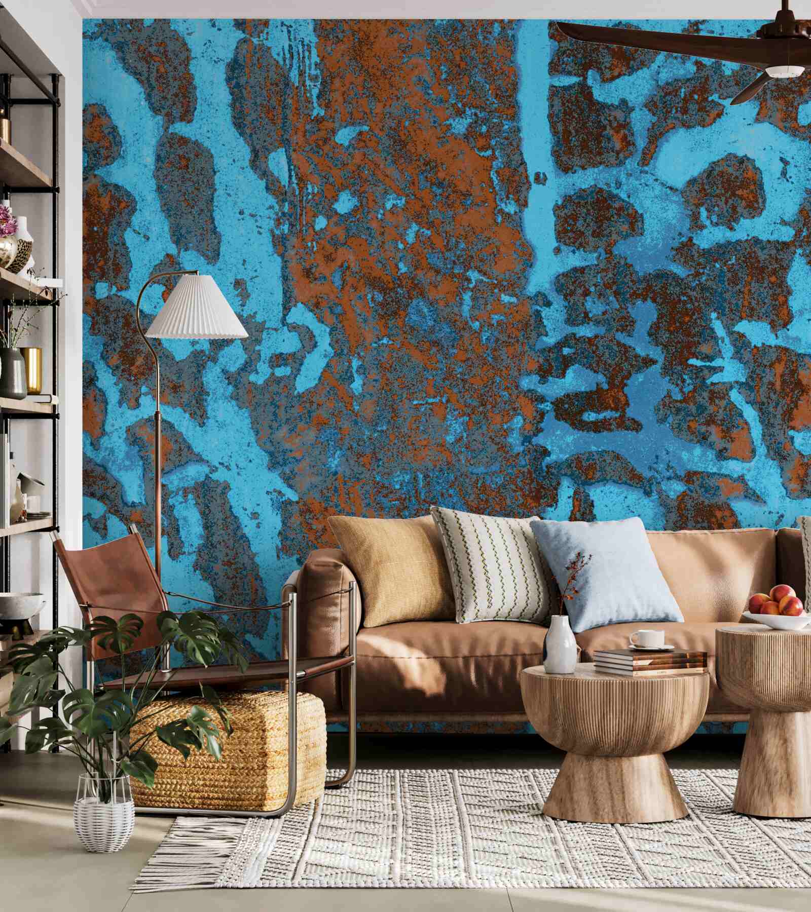 Fotobehang oude metalen achtergrond