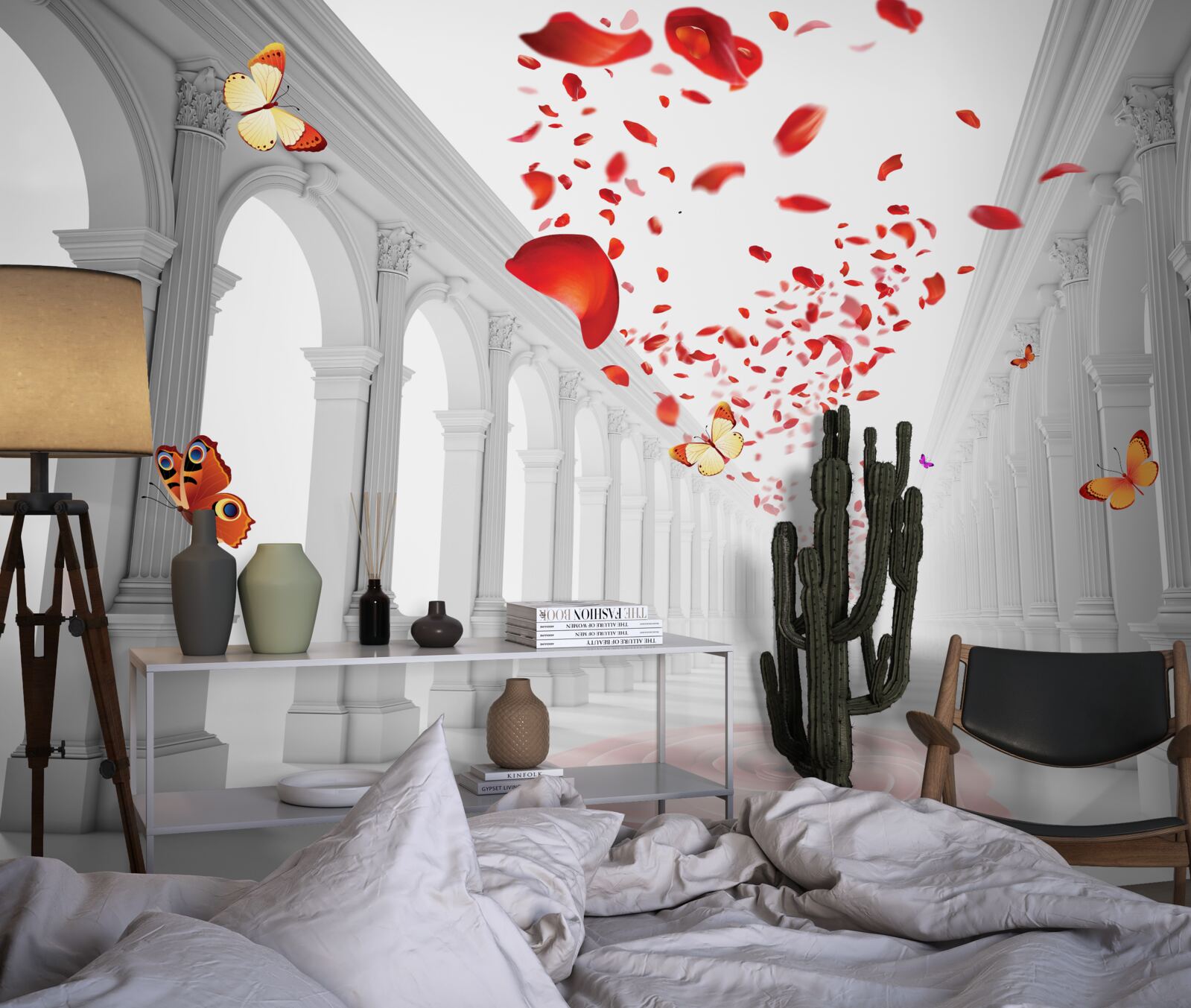 Fotobehang Lepidoptera leggen onmetelijke afstanden af