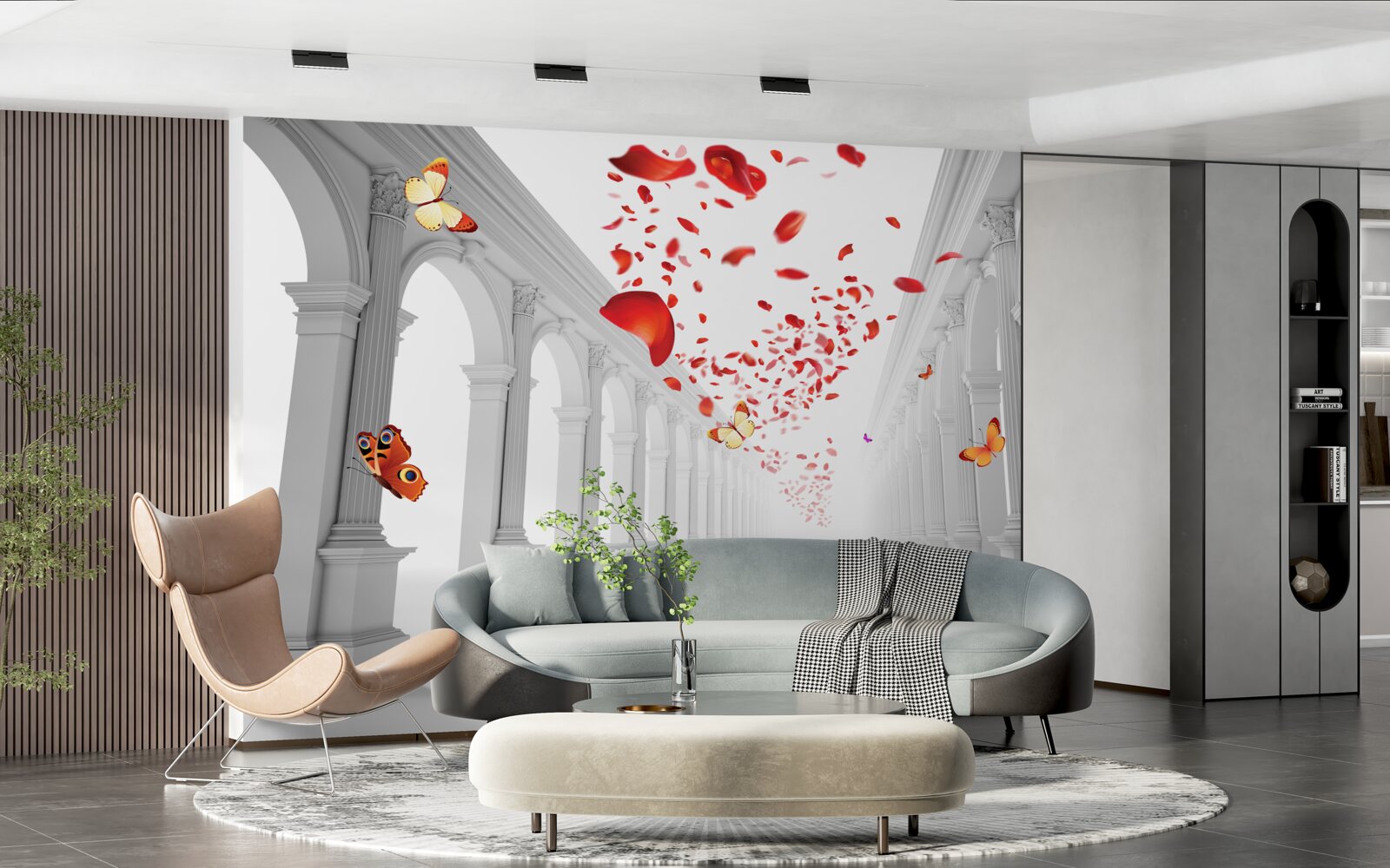 Fotobehang Lepidoptera leggen onmetelijke afstanden af