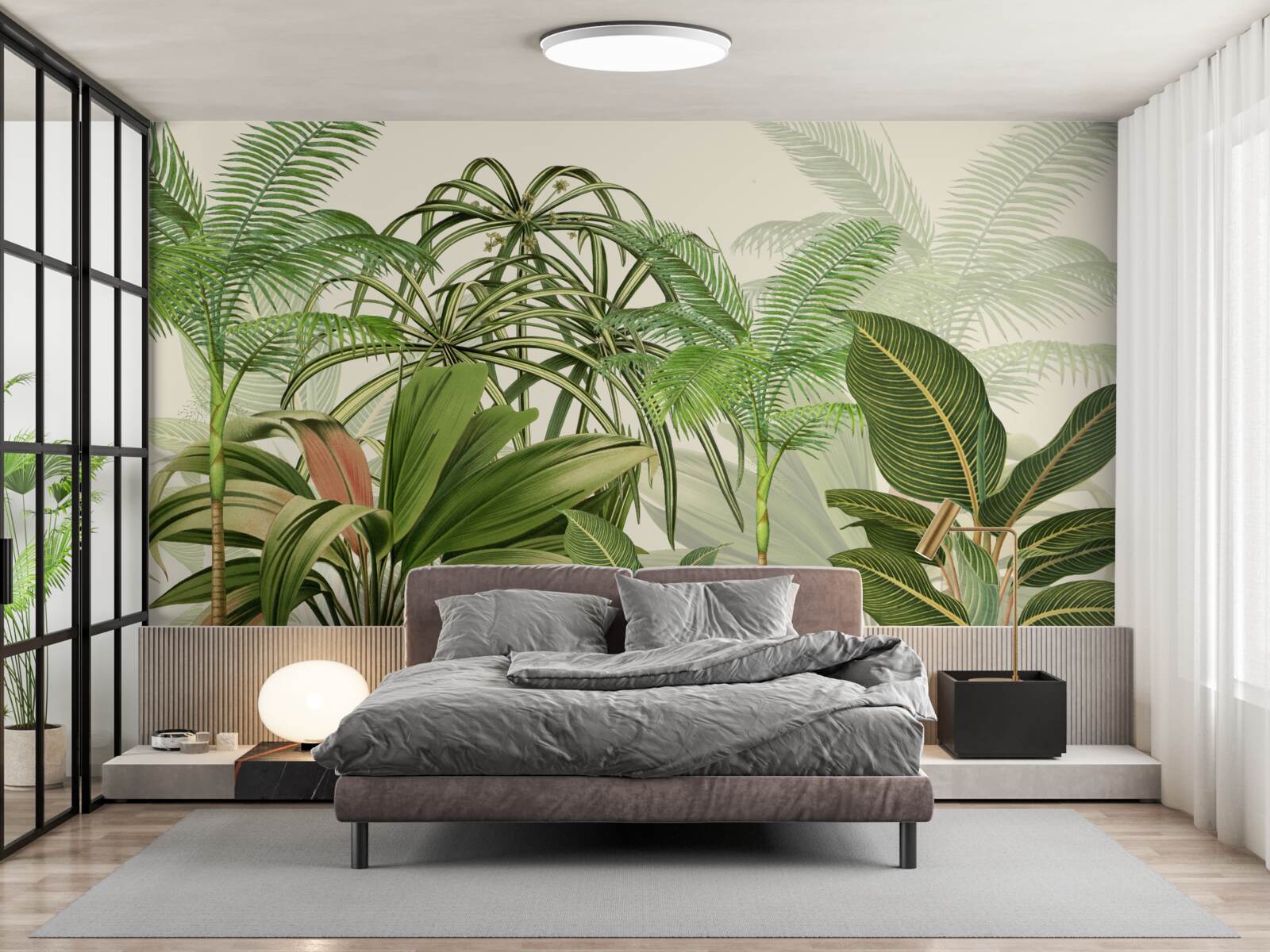 Fotobehang tropische bomen, inclusief palmen