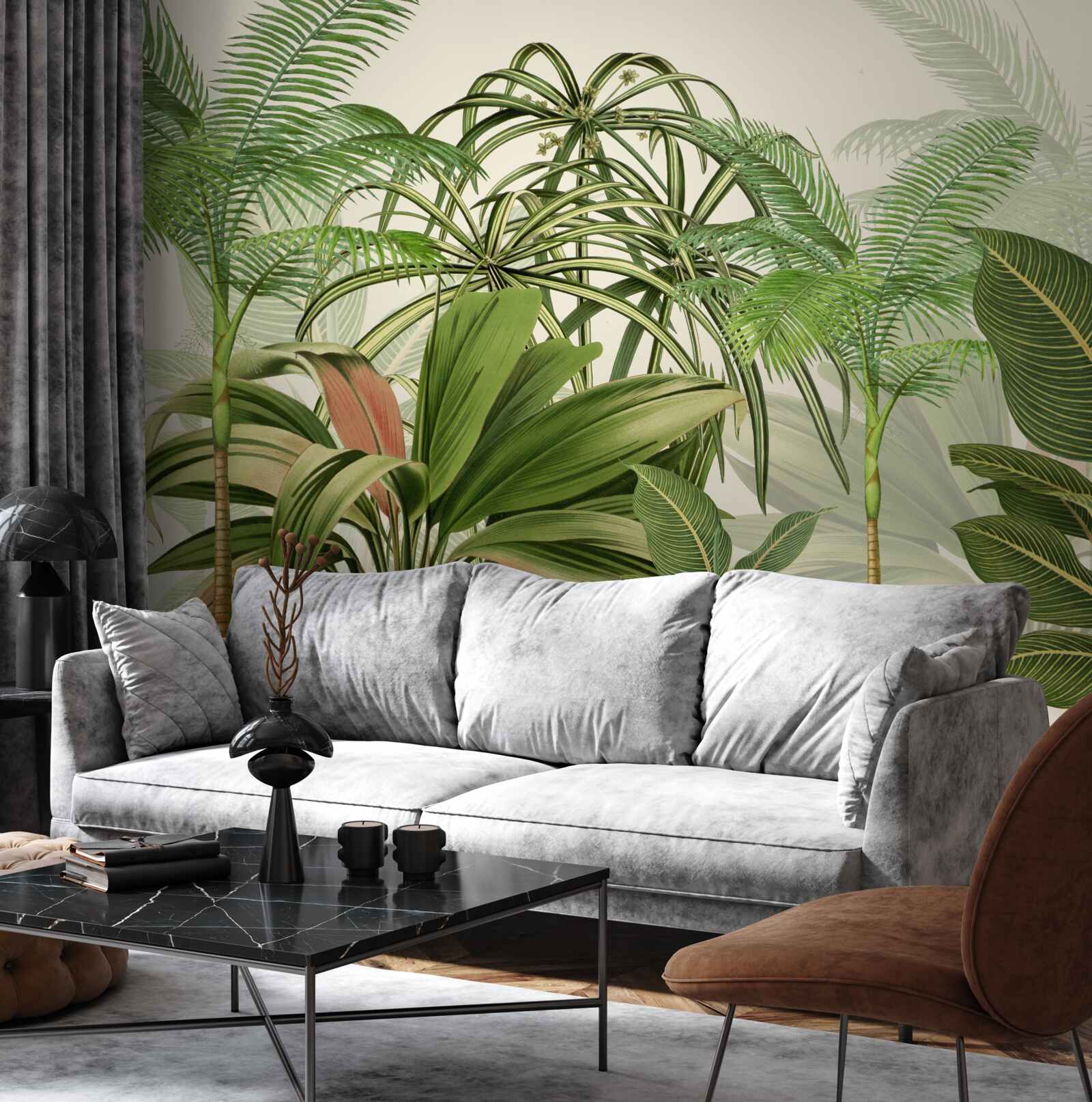 Fotobehang tropische bomen, inclusief palmen