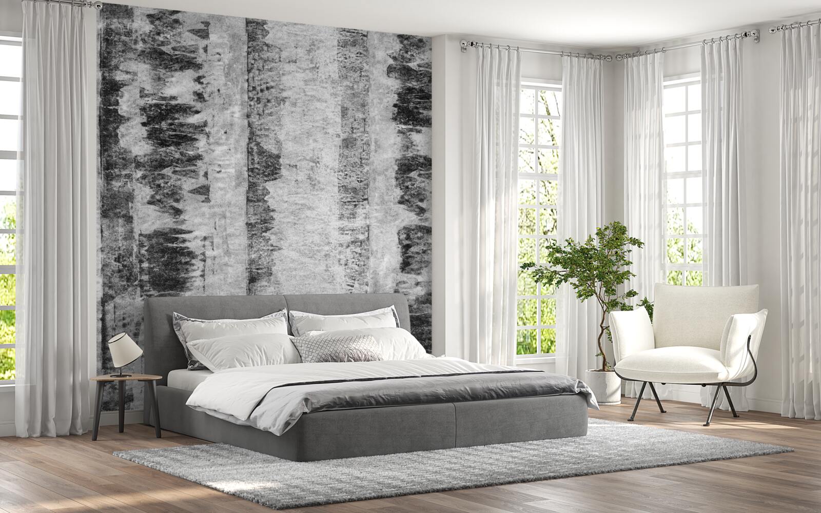 Fotobehang de eeuwige gulden snede van hout