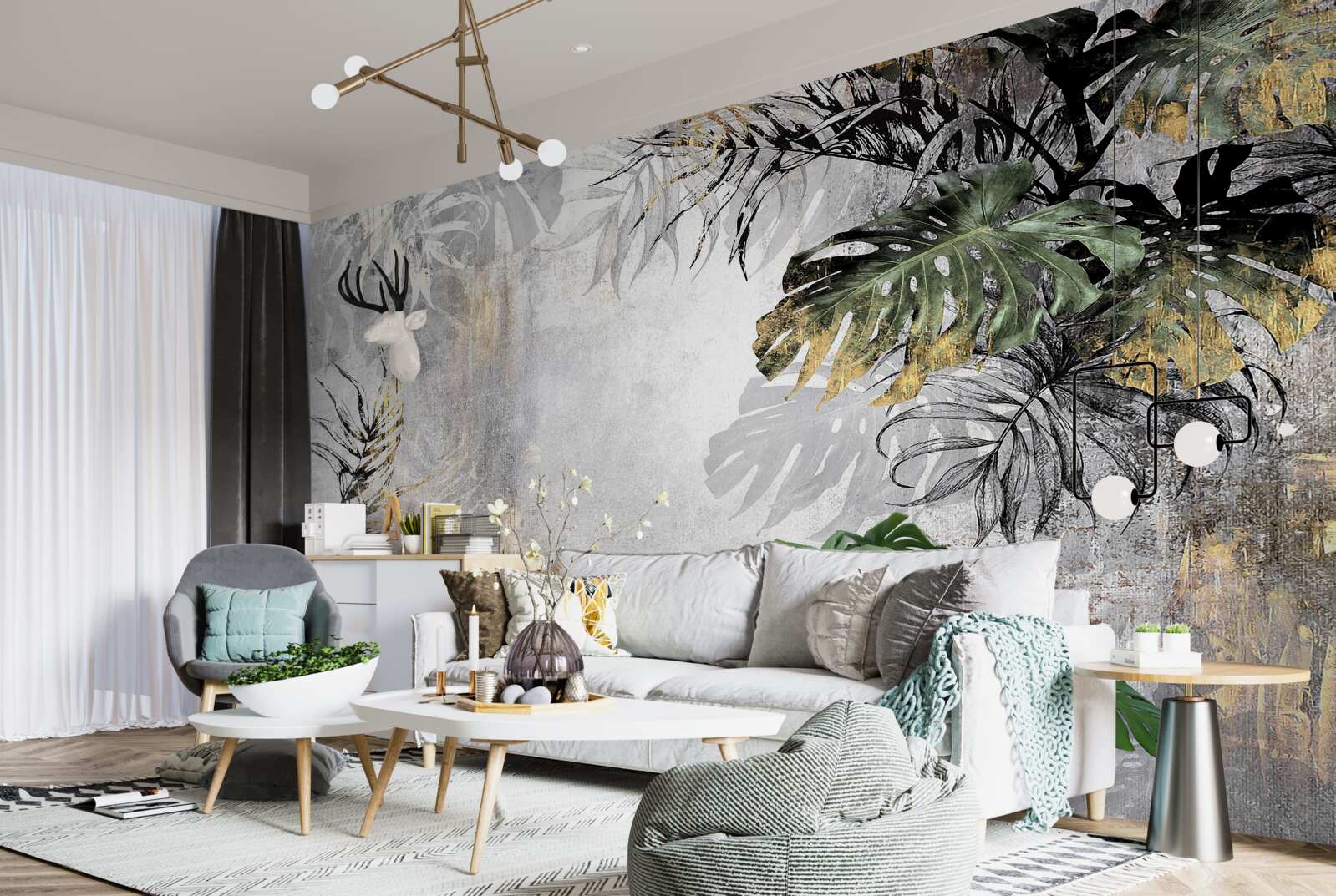 Fotobehang regen in het regenwoud