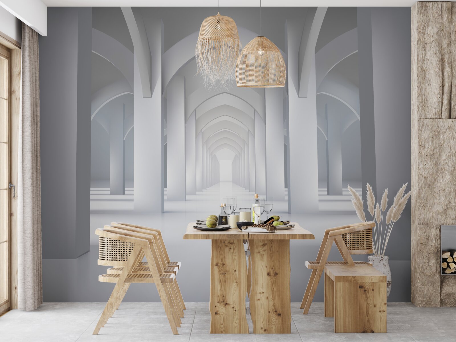 Fotobehang lichtbogen in gotische stijl