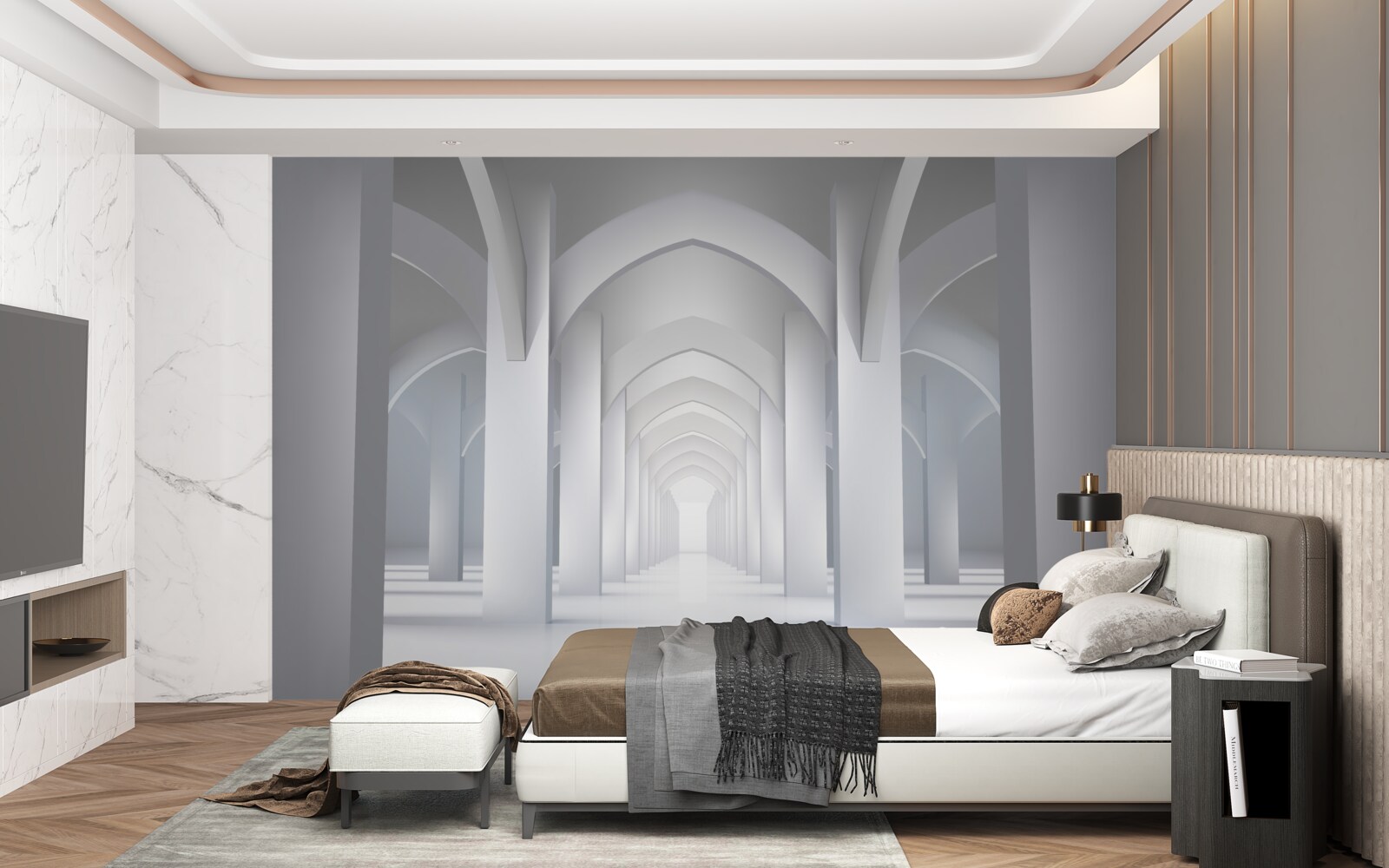 Fotobehang lichtbogen in gotische stijl