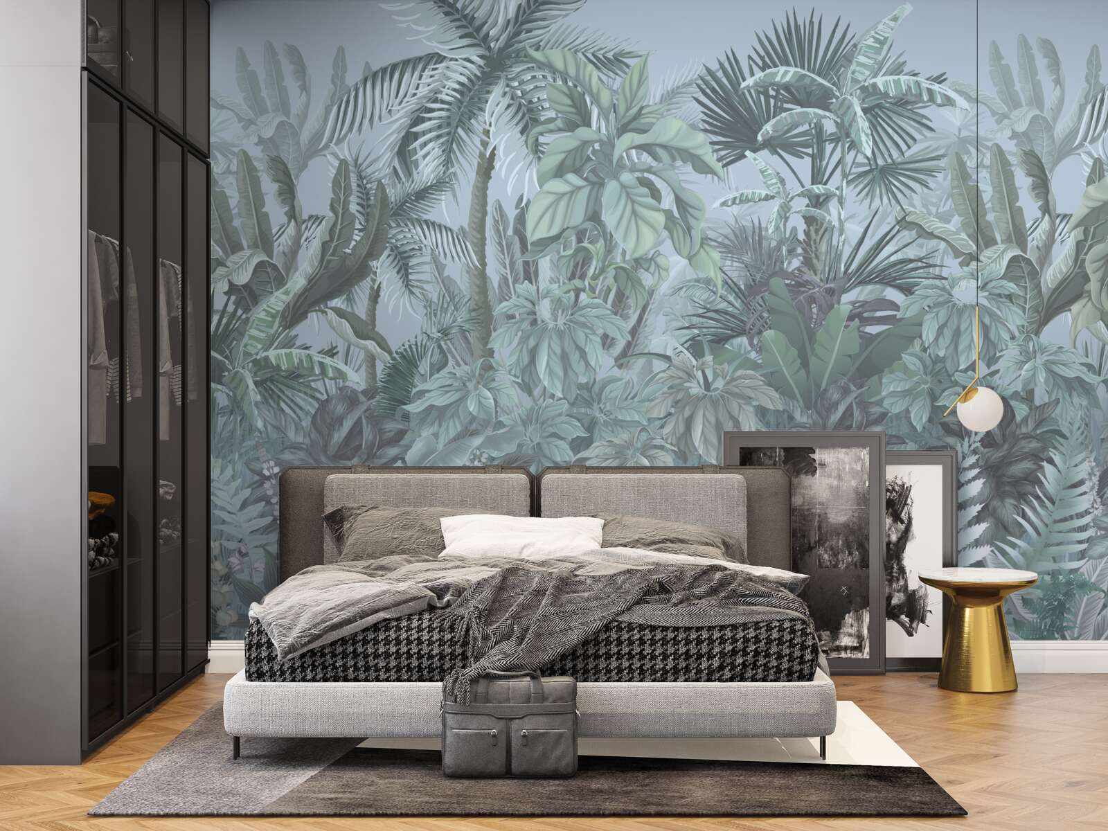 Fotobehang duisternis in de jungle