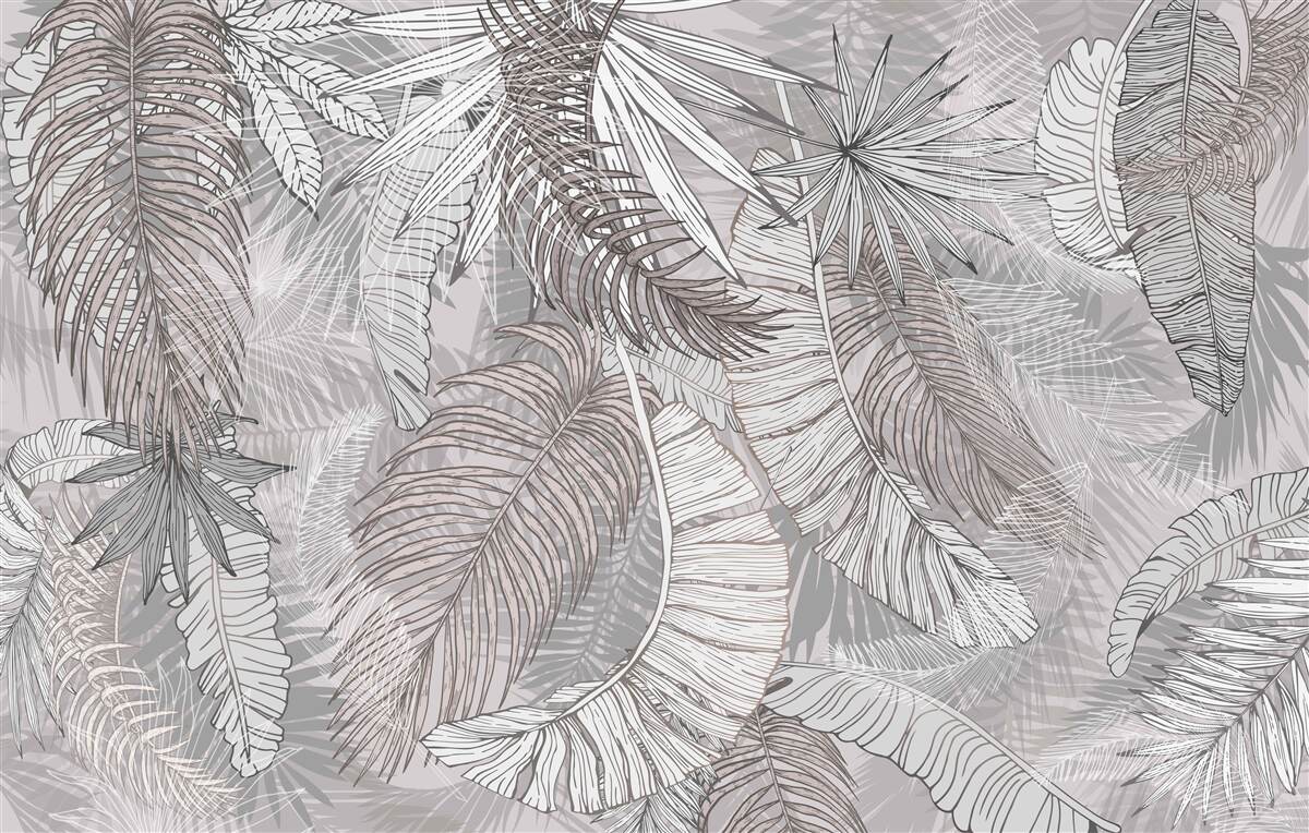 Fotobehang een jungle vol vegetatie