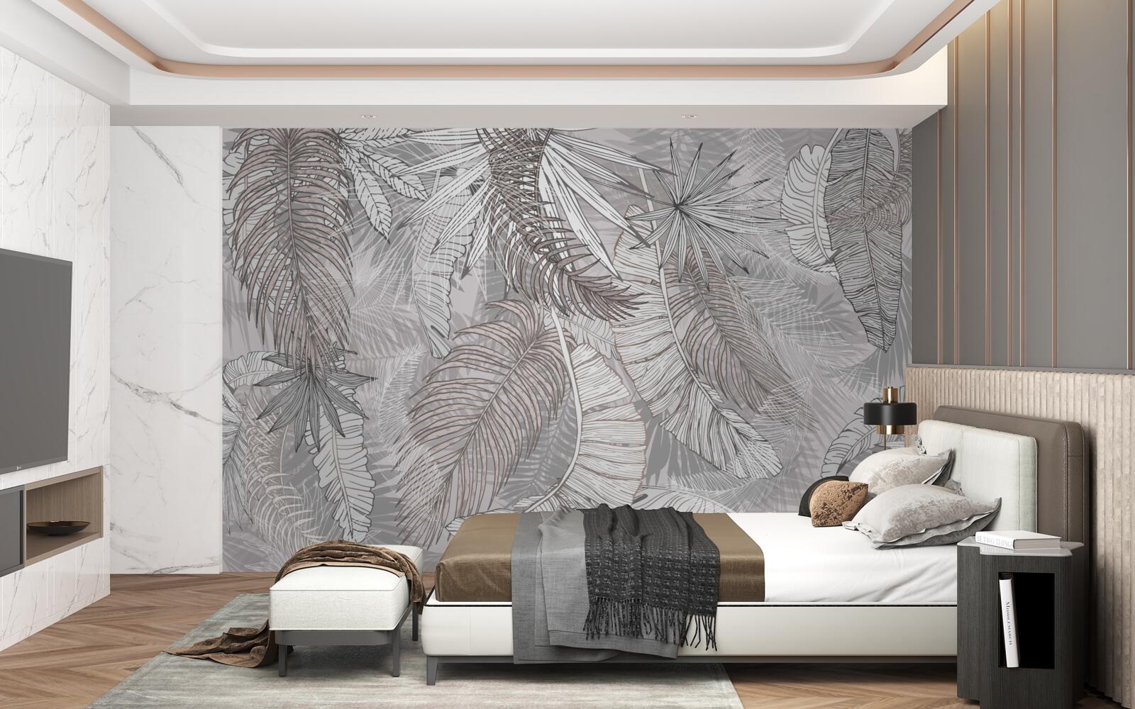 Fotobehang een jungle vol vegetatie