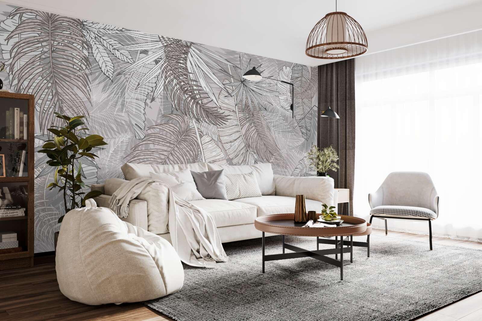 Fotobehang een jungle vol vegetatie