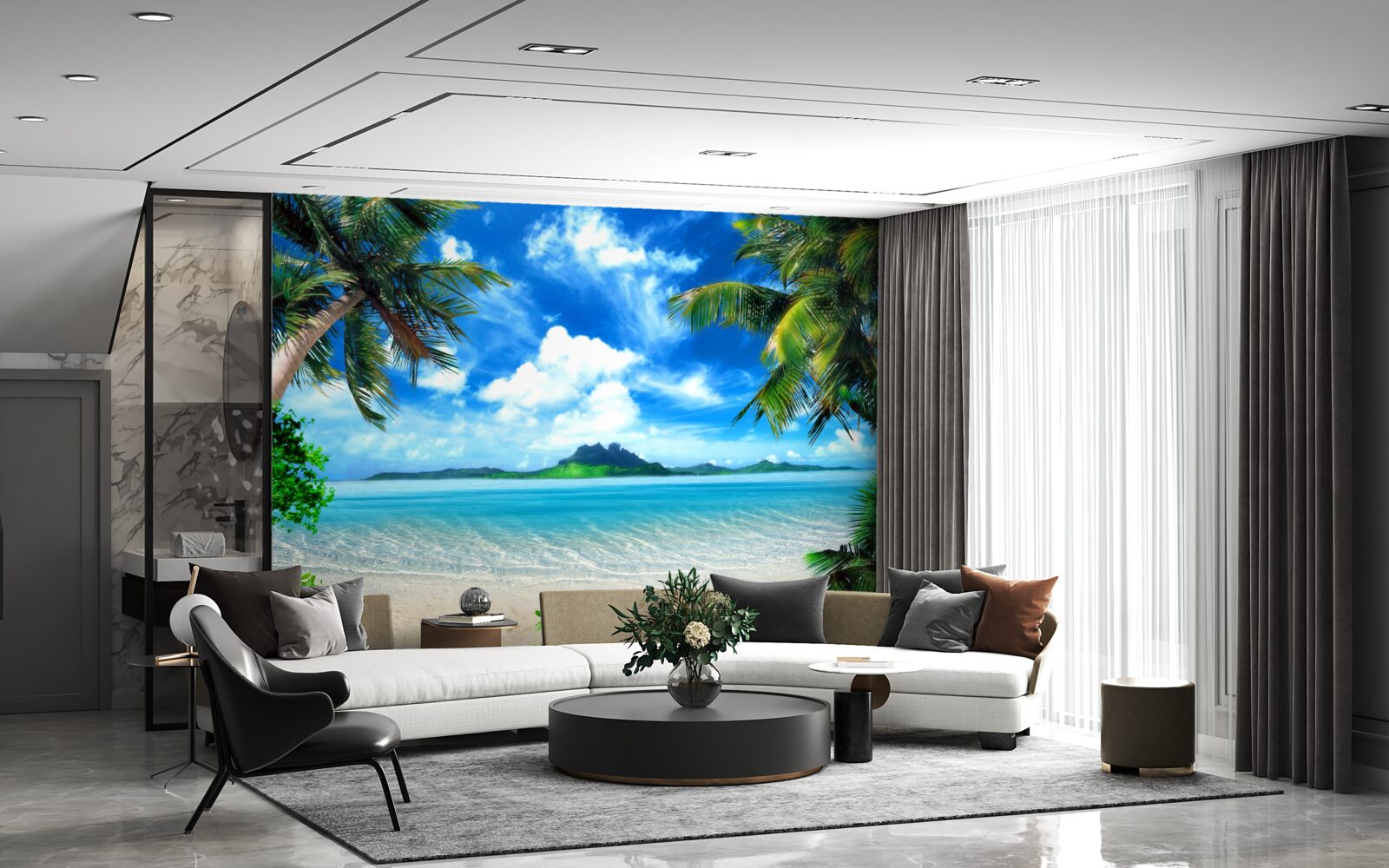 Fotobehang paradijs in de tropen