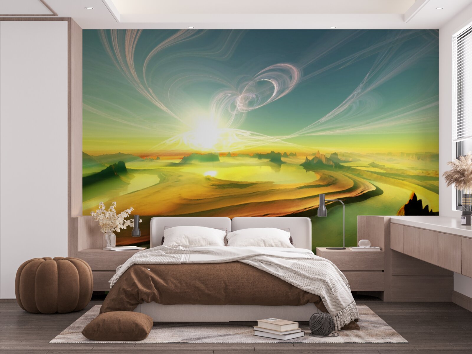 Fotobehang winden van transformatie