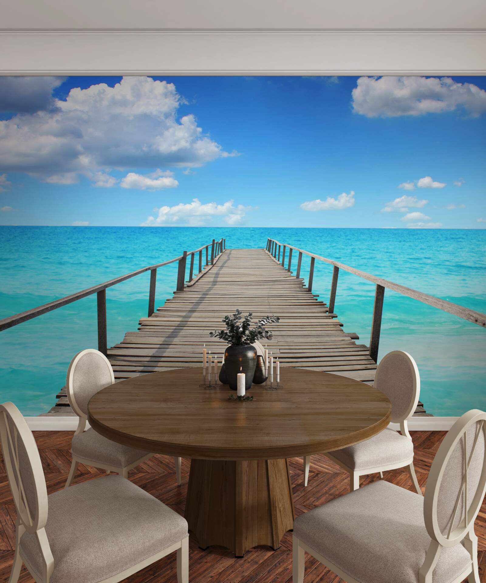 Fotobehang vallend in een grenzeloze zee