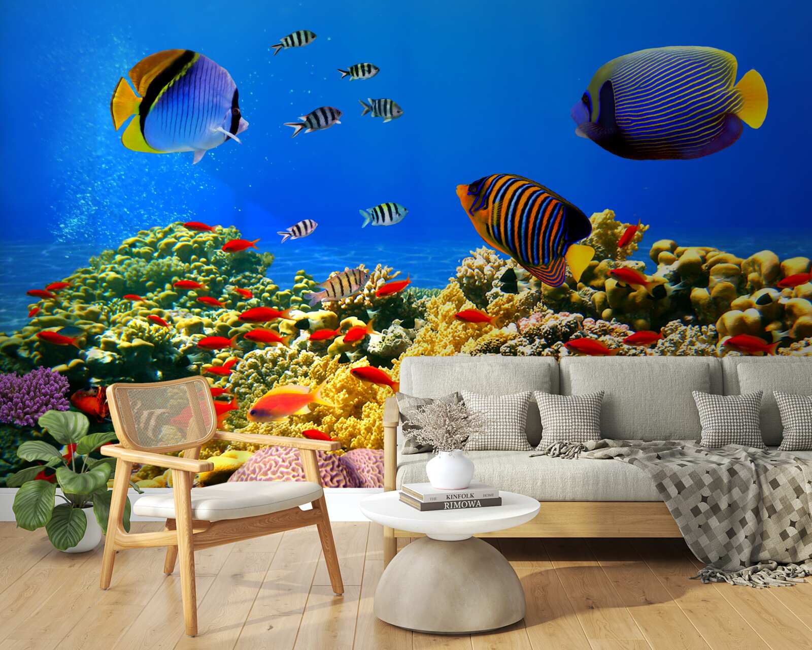 Fotobehang de onvoltooide diepten van de oceaan en zijn bewoners