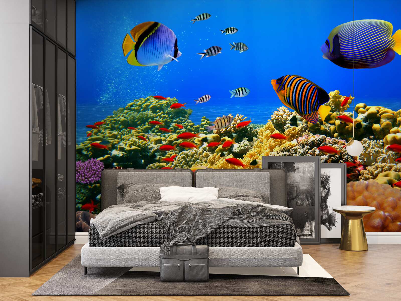 Fotobehang de onvoltooide diepten van de oceaan en zijn bewoners