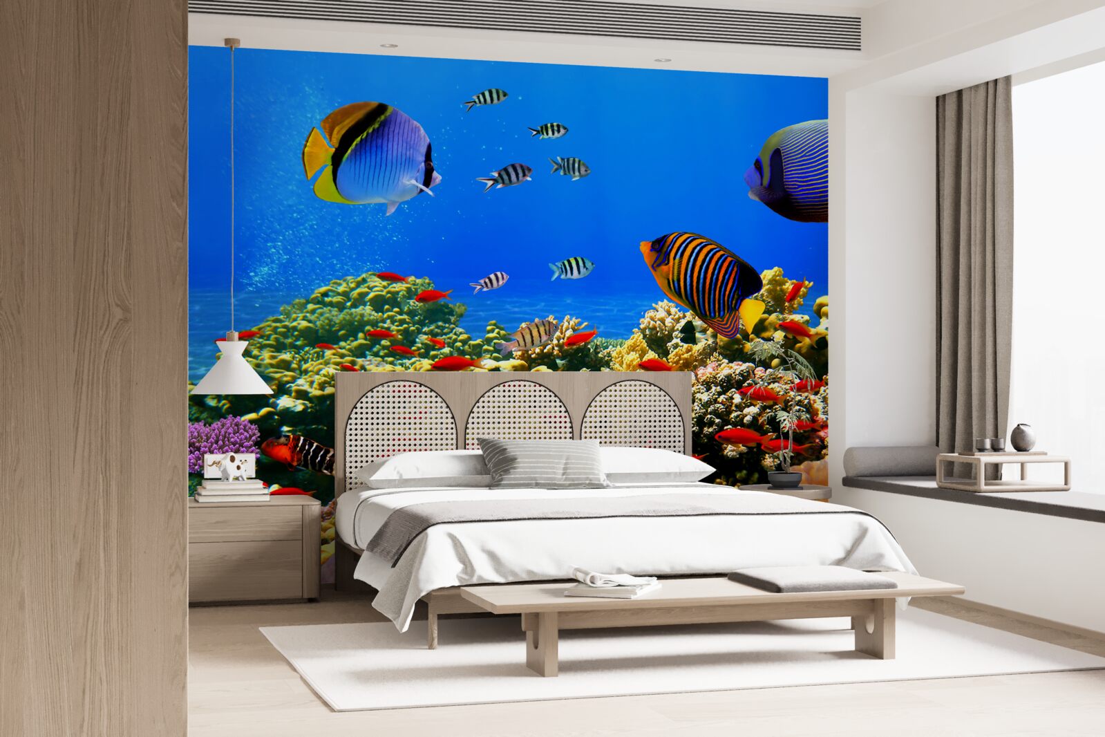 Fotobehang de onvoltooide diepten van de oceaan en zijn bewoners