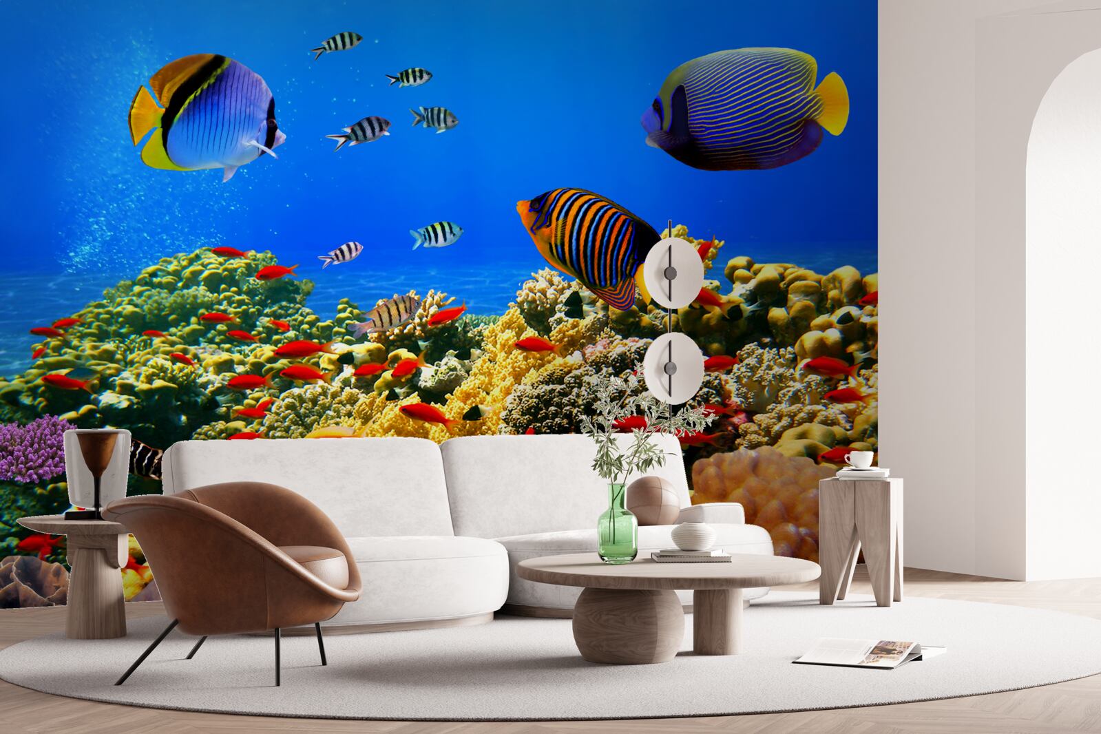 Fotobehang de onvoltooide diepten van de oceaan en zijn bewoners