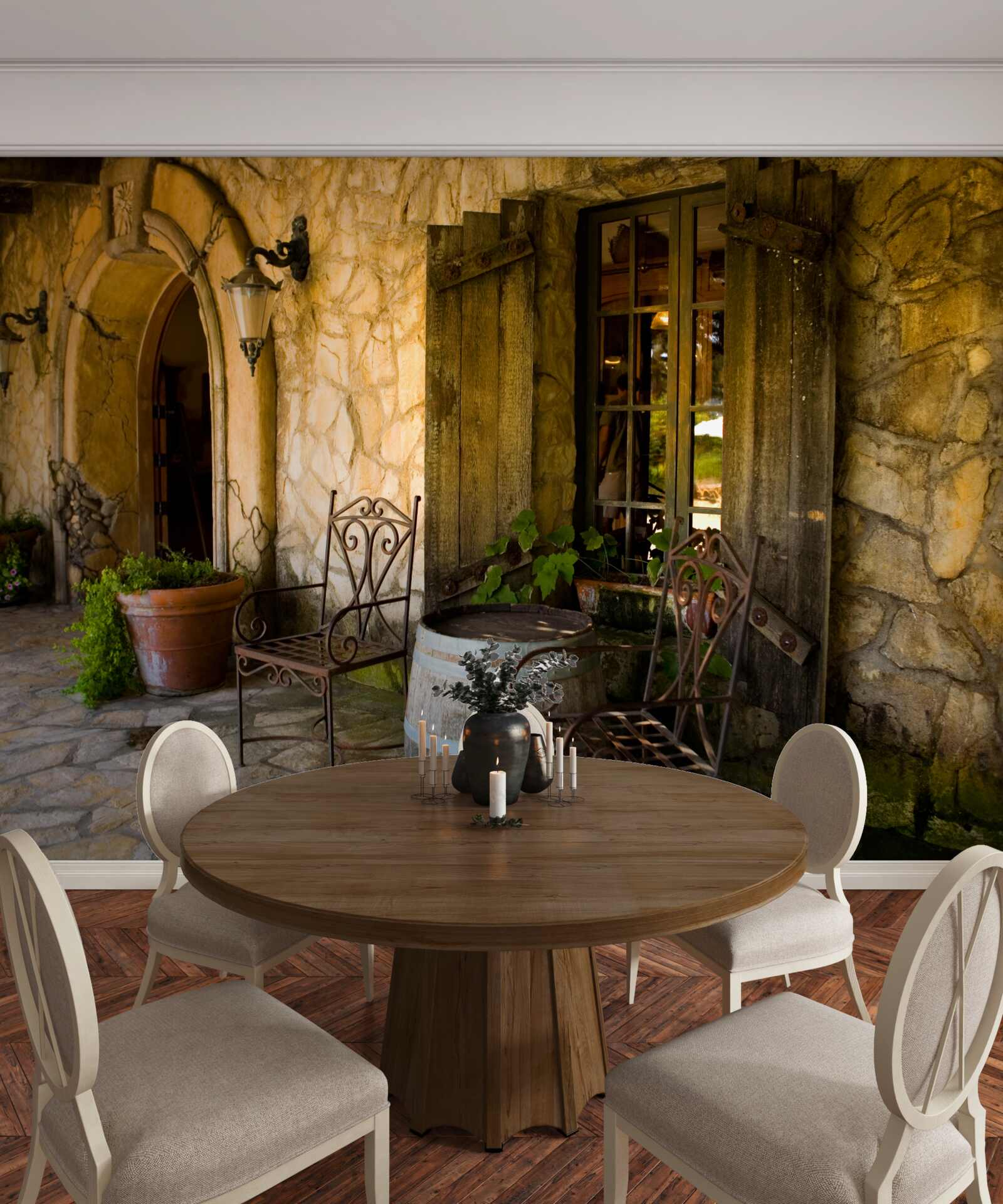 Fotobehang comfortabele ruimte om te ontspannen