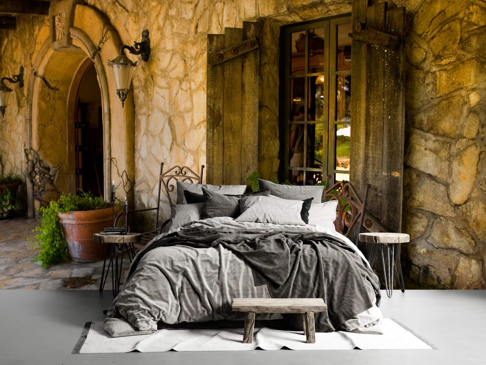 Fotobehang comfortabele ruimte om te ontspannen