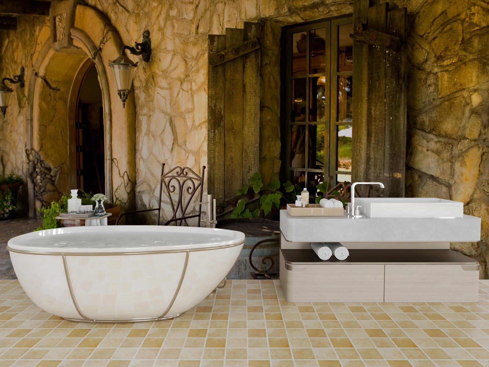 Fotobehang comfortabele ruimte om te ontspannen