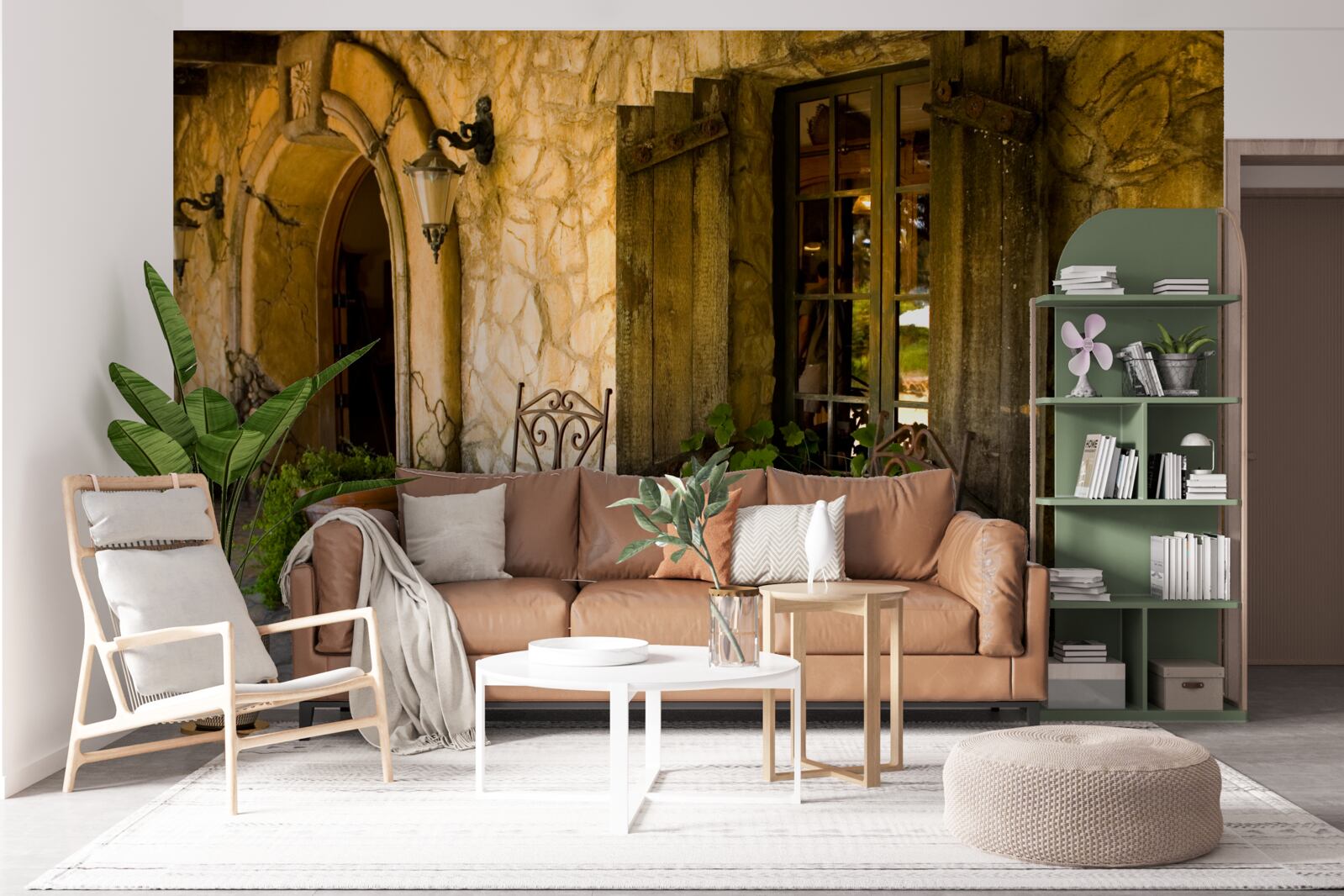 Fotobehang comfortabele ruimte om te ontspannen