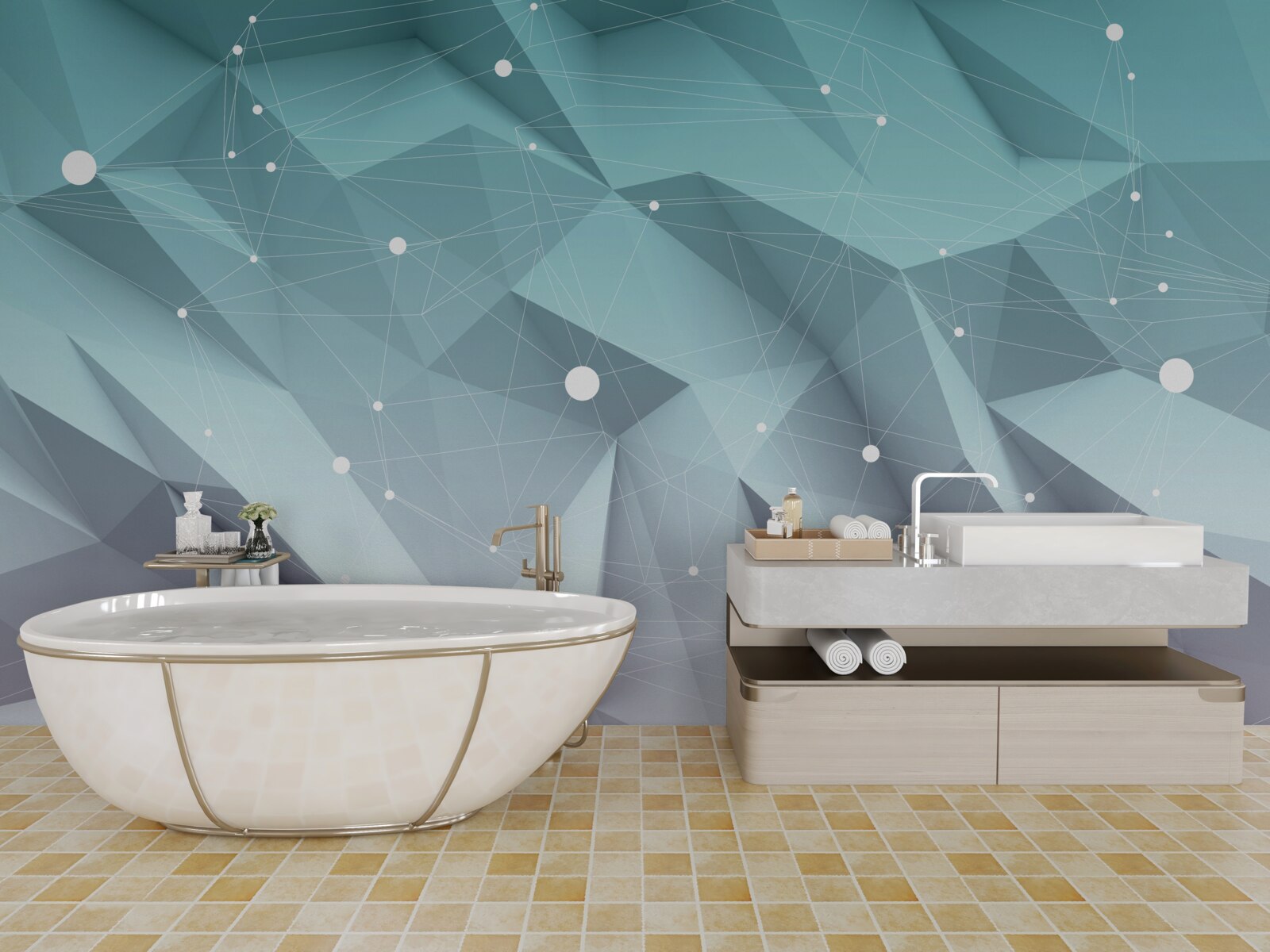 Fotobehang gradiëntvormen